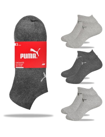 Set sosete 3 perechi Puma, gri