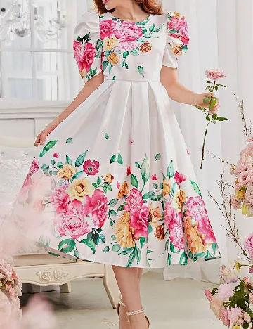 Rochie Shein Kids, alb Alb