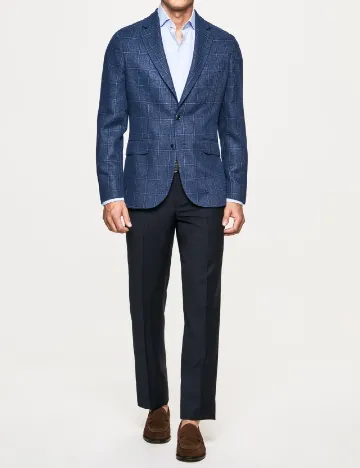 Pantaloni HACKETT, bleumarin inchis Albastru