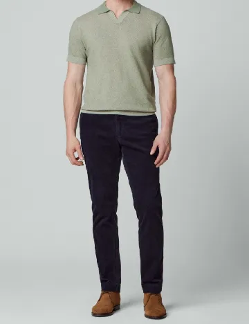 Pantaloni HACKETT, bleumarin inchis Albastru