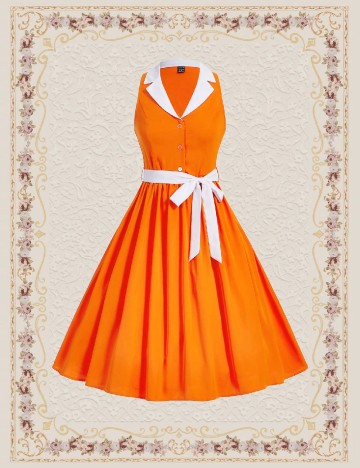 Rochie medie SHEIN, portocaliu