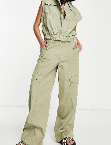 Pantaloni Top Shop, verde
