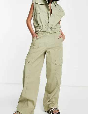 Pantaloni Top Shop, verde Verde