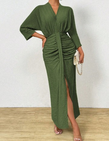 Rochie lunga SHEIN, verde