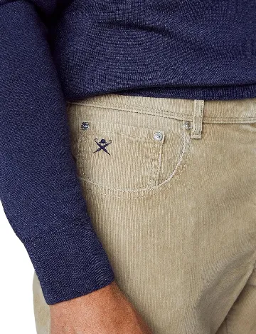Pantaloni HACKETT, crem Crem