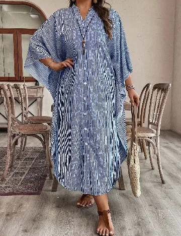 Rochie lunga SHEIN CURVE, albastru Albastru