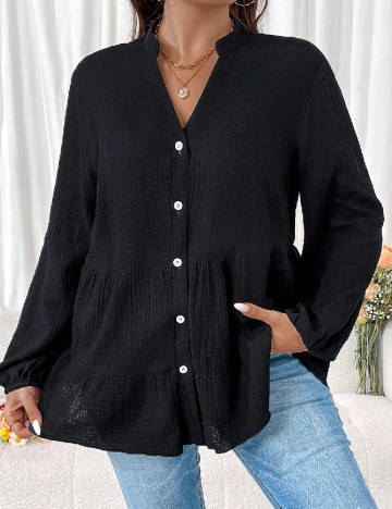 Bluza SHEIN CURVE, negru