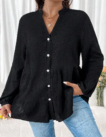 Bluza SHEIN CURVE, negru Negru