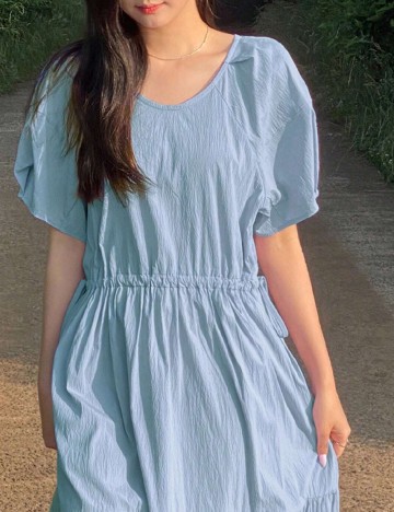 Rochie lunga Dazy, albastru
