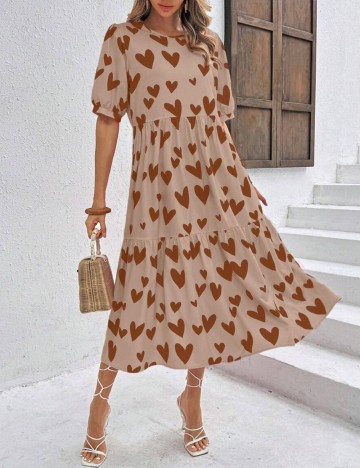 Rochie medie SHEIN, maro