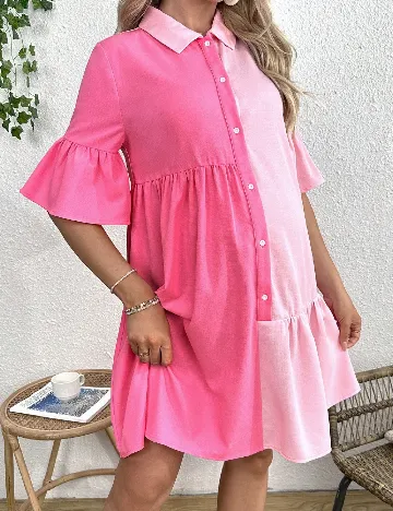 Rochie scurta SHEIN Maternity, roz Roz