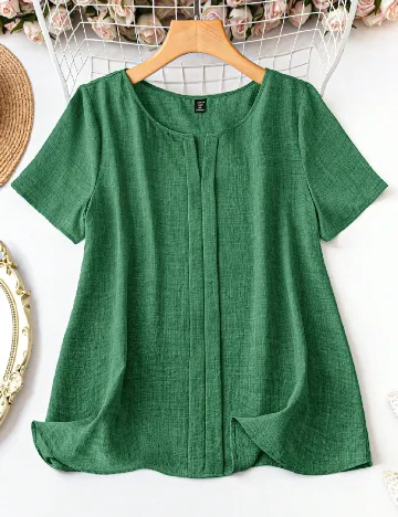 Bluza SHEIN CURVE, verde Verde