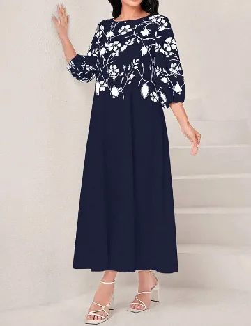 Rochie lunga SHEIN, bleumarin Albastru