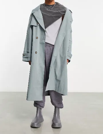 Tricou Oversize ASOS, verde Verde