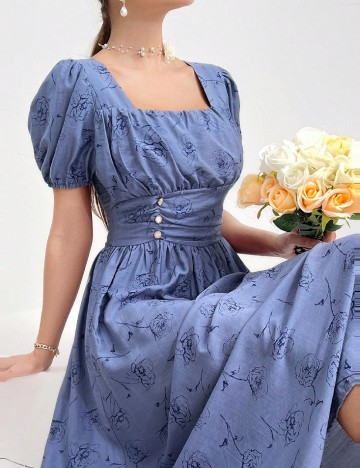 Rochie medie SHEIN, albastru