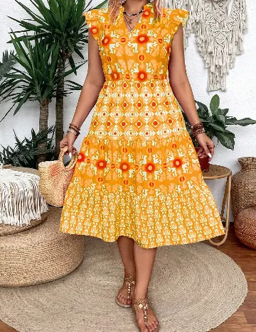 Rochie medie SHEIN CURVE, mix culori Mix culori