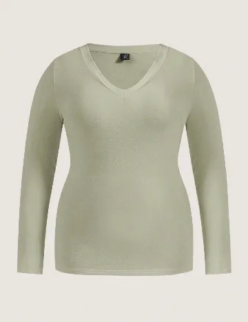 Bluza SHEIN CURVE, verde Verde