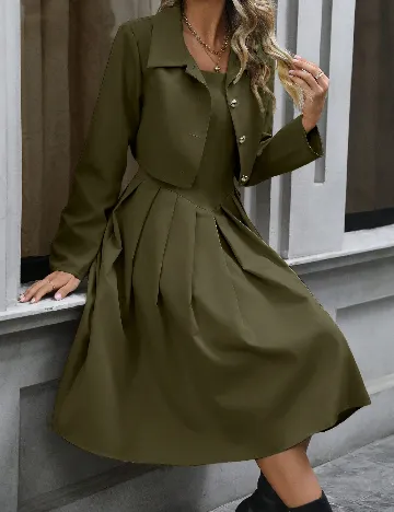 Rochie medie SHEIN, verde Verde