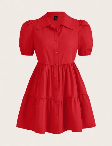 Rochie scurta SHEIN, rosu Rosu