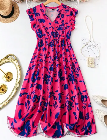 Rochie medie SHEIN CURVE, roz Roz