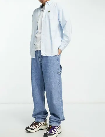 Camasa Lyle&Scott, bleu Albastru