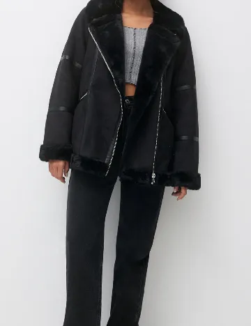 Jacheta Pull&Bear, negru Negru