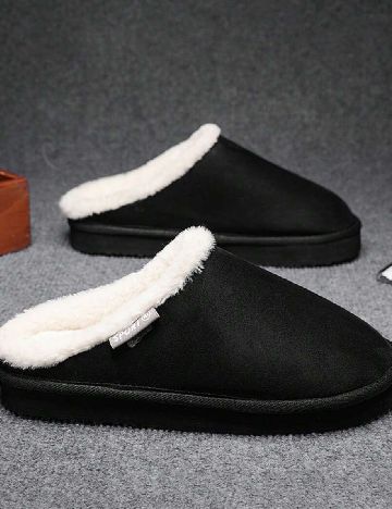 Papuci de Casa SHEIN, negru