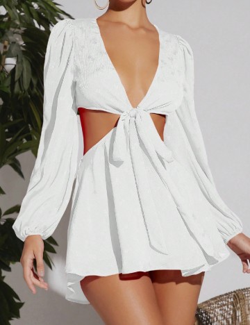 Rochie scurta SHEIN, alb