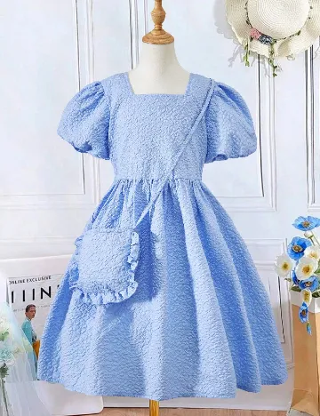 Rochie Shein Kids, bleu Albastru