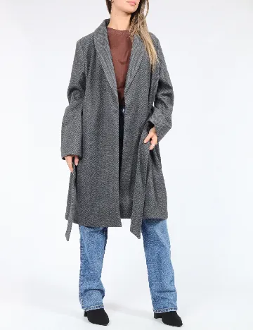Palton Vero Moda, gri inchis Gri
