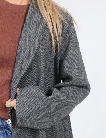 Palton Vero Moda, gri inchis