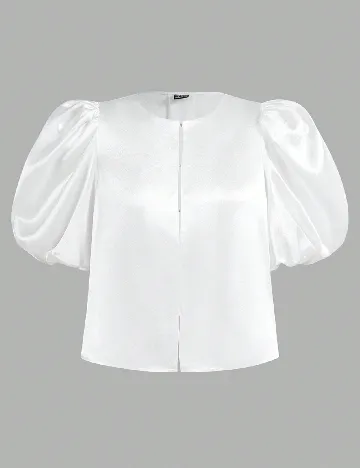 Bluza SHEIN CURVE, alb Alb
