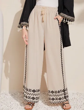 Pantaloni SHEIN, crem Crem