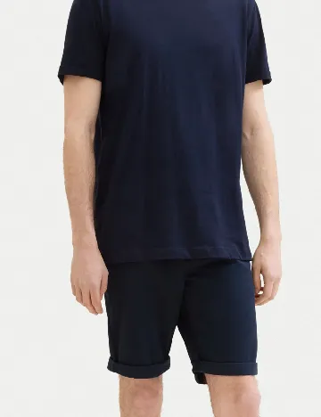 Pantaloni scurti Tom Tailor, bleumarin Albastru
