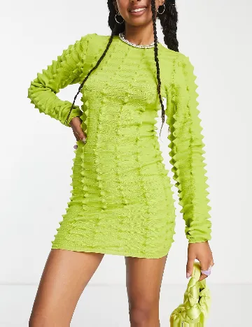 Rochie scurta COLLUSION, verde Verde