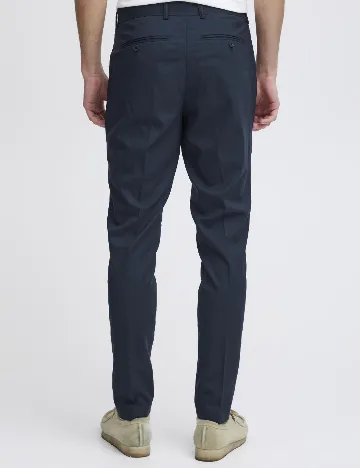 Pantaloni Casual Friday, bleumarin Alb