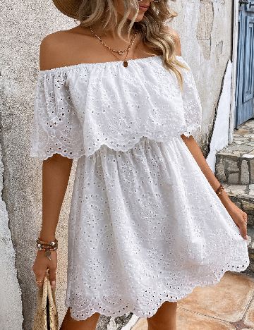 Rochie scurta SHEIN, alb
