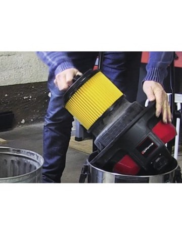 Cartus filtrant pentru aspiratoare umed-uscate Einhell, galben