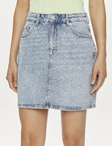 Fusta Vero Moda, albastru Albastru