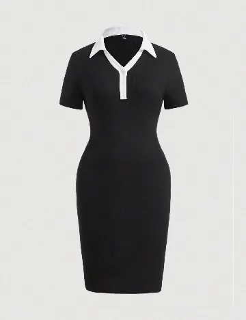 Rochie scurta SHEIN CURVE, negru Negru