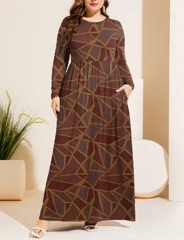 Rochie lunga SHEIN CURVE, mix culori Mix culori