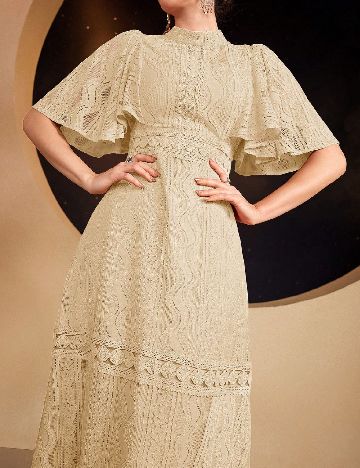 Rochie medie SHEIN, crem