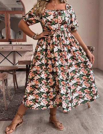Rochie medie SHEIN CURVE, mix culori