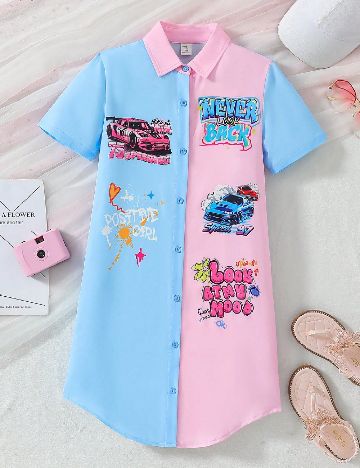Rochie Shein Kids, mix culori