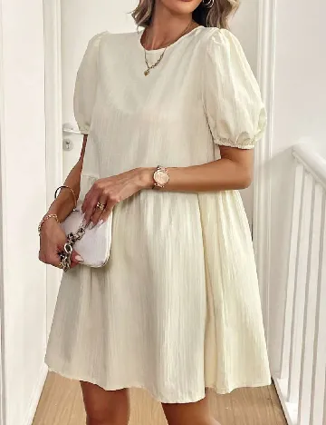 Rochie scurta SHEIN, crem Crem
