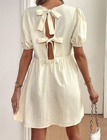 Rochie scurta SHEIN, crem