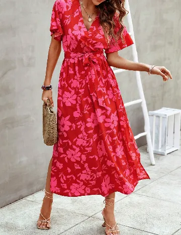 Rochie lunga SHEIN, rosu Rosu