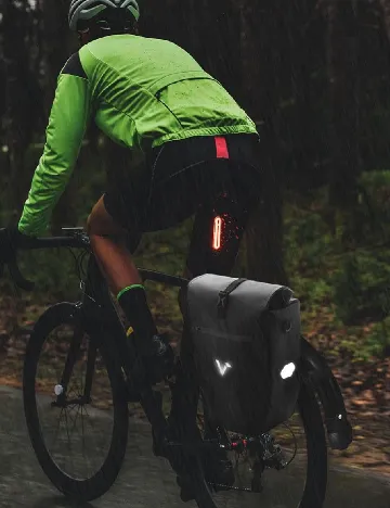 Geanta impermeabila pentru bicicleta Valkental, negru Negru