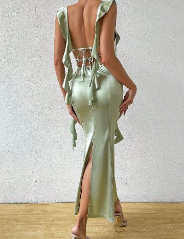 Rochie lunga SHEIN, verde