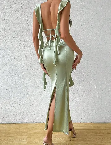 Rochie lunga SHEIN, verde Verde